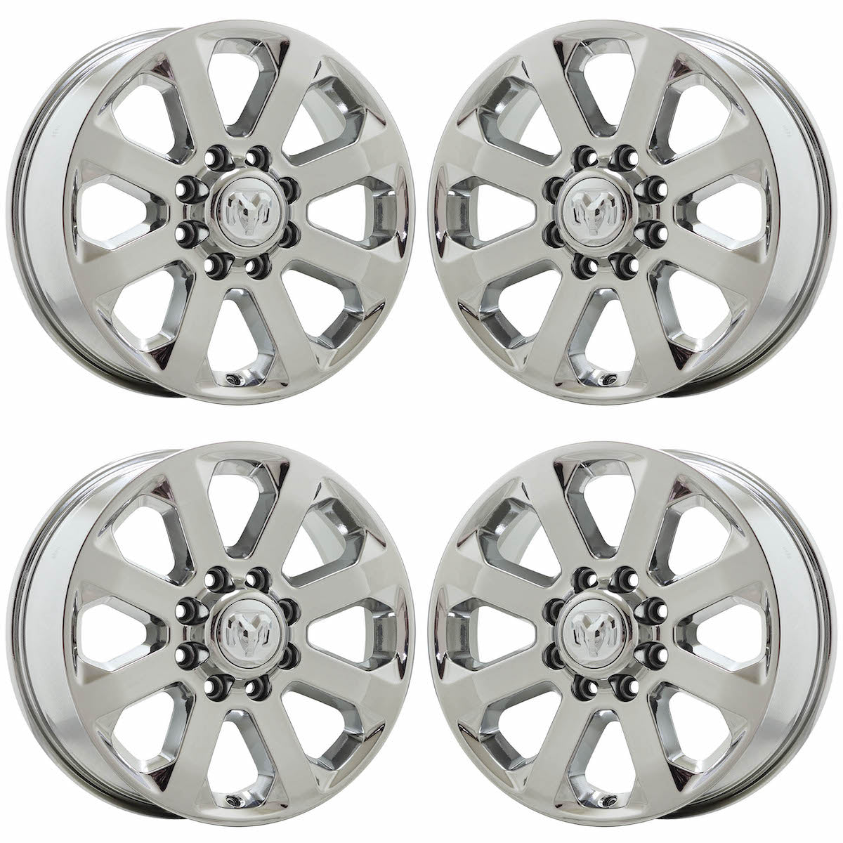 20" Dodge Ram 2500-3500 Truck Bright Chrome wheels rims Factory OEM set 2697